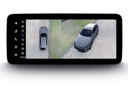 Магнитола для Great Wall Poer KingKong, Haval H5 2023+ (ШГУ монохром) - Teyes LUX ONE 360 монитор 12.3" 2K QLED на Android 10, ТОП процессор, CarPlay, 4G SIM-слот, 6/128 ГБ, 4 камеры в комплекте