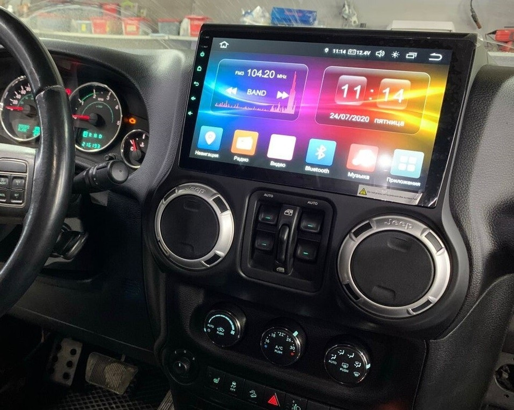 Магнитола для Jeep Wrangler 2010-2014 - Kuberg QLed, Android 13, TS20, CarPlay, SIM-слот
