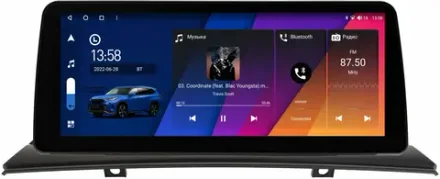 Магнитола для BMW X3 E83 2003-2010 - Canbox H-Line 2108 монитор 12.3" QLED в стиле BMW на Android 10, ТОП-процессор, CarPlay, 4G SIM-слот