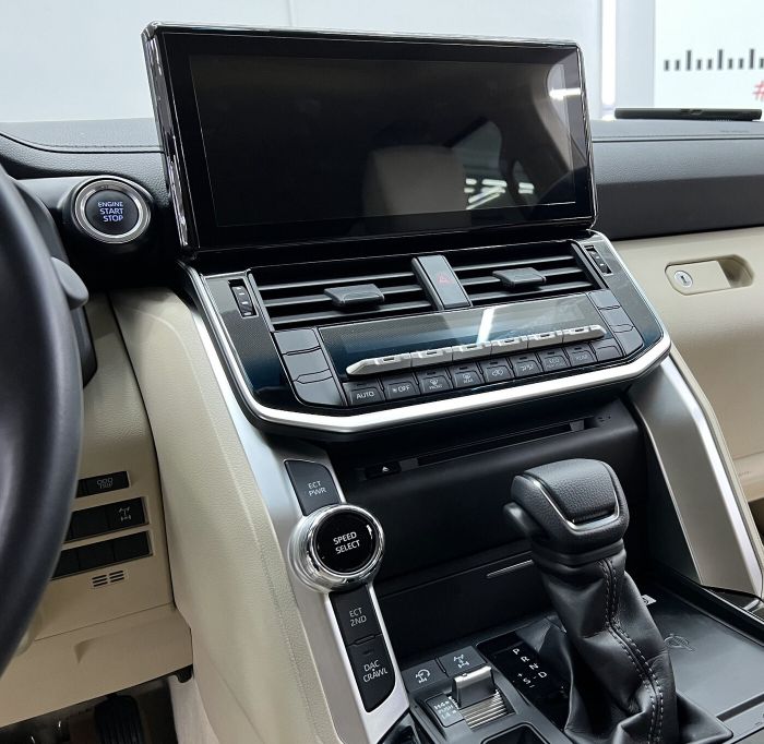Магнитола для Toyota Land Cruiser 300 (экран климата снизу) - RDL-LC300-DVD монитор 12.3", Android 12, 8+128Гб, CarPlay, 4G SIM-слот, DVD привод в комплекте