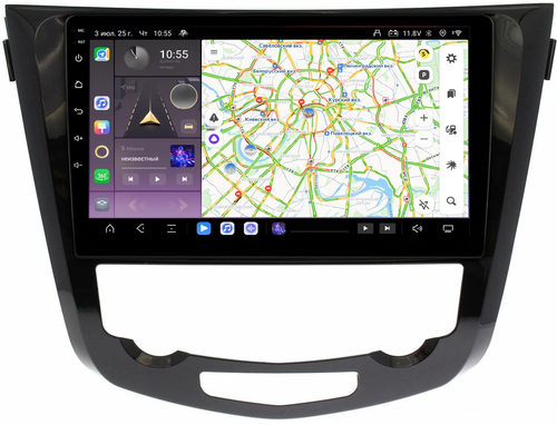 Магнитола для Nissan X-Trail T32, Qashqai J11 2014-2022 (поддержка автопарковки) - Kuberg QLed, Android 13, TS20, CarPlay, SIM-слот