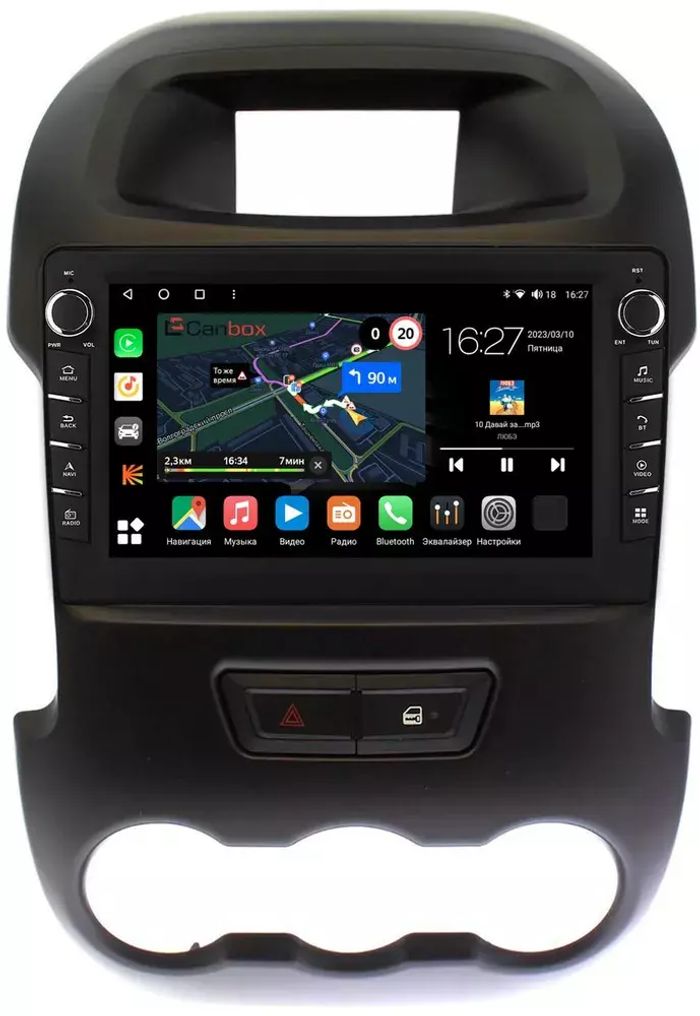Магнитола для Ford Ranger 2011-2015 - Canbox 9165 Android 10, Быстрая, CarPlay, 4G SIM-слот