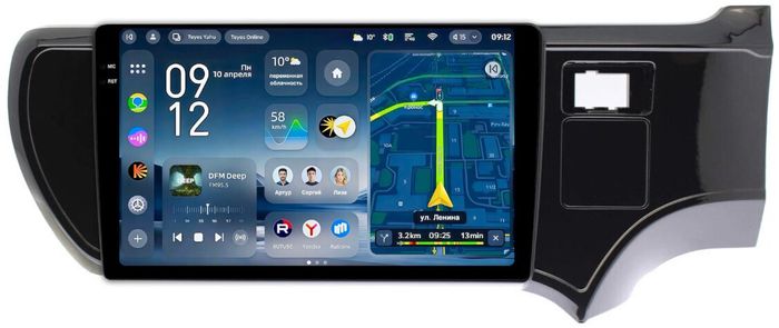 Магнитола для Toyota Aqua 2011-2021 - Teyes CC4-PRO монитор 9.5" 2K QLED на Android 13, Snapdragon 778G, ИИ, CarPlay, DSP, 4G SIM-слот