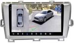 Магнитола для Toyota Prius 30 2009-2015 (правый руль) - FarCar BX9-360-9539F1 монитор 9.5" 2K QLED на Android 13, Быстрая, CarPlay, 4G SIM-слот, 4 камеры в комплекте