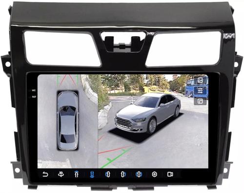 Магнитола для Nissan Teana L33 2014-2016 - FarCar BX2004M-360 монитор 10.36" 2K QLED на Android 13, 6Гб+128Гб, CarPlay, 4G SIM-слот, 4 камеры в комплекте