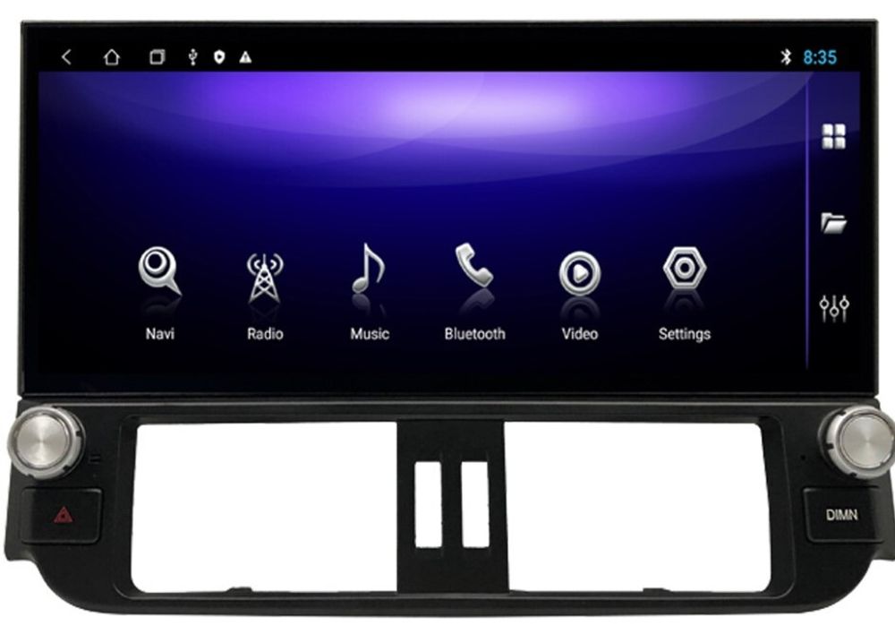 Магнитола для Toyota Land Cruiser Prado 150 2017-2023 - Parafar PF348L12 Android 10, монитро 12.3", 6Гб+128Гб, CarPlay, 4G SIM-слот