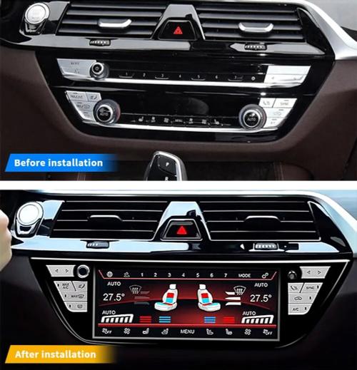 Сенсорная панель климата BMW X3 G01 2017-2023 - Kuberg ZF-2025-G01 c LCD (ЖК) экраном 8.8"