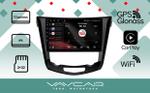 Магнитола для Nissan X-Trail T32, Qashqai J11 2014-2022 (климат, рамка большая) - Vaycar VA51-0665 на Android 13, 4G SIM-слот
