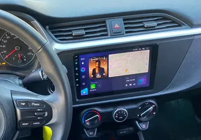 Магнитола для KIA Rio 4, Rio X-line 2020-2022, Solaris KRS/KRX 2024+ - Kuberg QLed, Android 13, Быстрейшая, CarPlay, SIM-слот