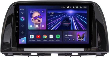 Магнитола для Mazda CX-5 2011-2017 (тип C) - Teyes CC3L монитор 9" IPS на Android 10, 8-ядер, CarPlay, 4G SIM-слот