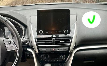 Магнитола для Mitsubishi Eclipse Cross (ШГУ-планшет, рамка с крутилками) - FarCar BM10-2K-7763F3 монитор 10.36" 2K QLED на Android 14, TS10, 4+32Гб, CarPlay, 4G SIM-слот
