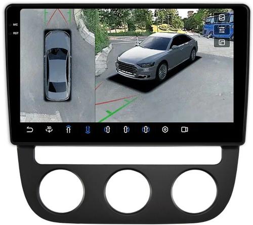 Магнитола для Volkswagen Jetta 5 2005-2010 (климат 1) - FarCar BX3228M-360 монитор 10.36" 2K QLED на Android 13, 6Гб+128Гб, CarPlay, 4G SIM-слот, 4 камеры в комплекте