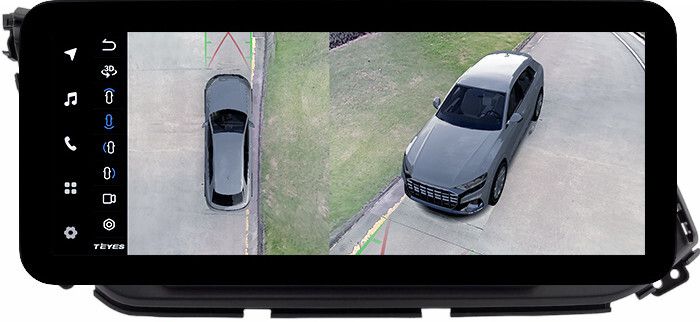 Магнитола для Hyundai Elantra 6 2018-2020 (без штатной КЗВ) - Teyes LUX ONE 360 монитор 12.3" 2K QLED на Android 10, 6Гб+128Гб, CarPlay, 4G SIM-слот, 4 камеры в комплекте