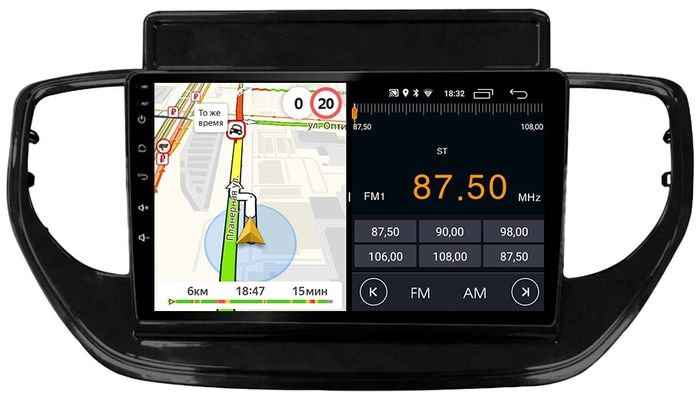 Магнитола для Hyundai Solaris 2 2020-2022 (штатная навигация) - Parafar PF767FHD на Android 13, CarPlay, 4G SIM-слот