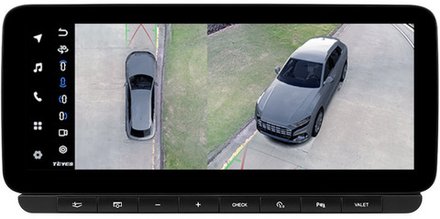 Магнитола для Audi A6 C6 2008-2011 3G - Teyes LUX ONE 360 монитор 12.3" 2K QLED на Android 10, 6/128Гб, CarPlay, 4G SIM-слот, 4 камеры в комплекте