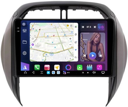 Магнитола для Toyota RAV4 2 2003-2005 - FarCar XXL9-9688 монитор 9.5" 2K QLED на Android 14, TS20, 8+256Гб, CarPlay, 4G SIM-слот