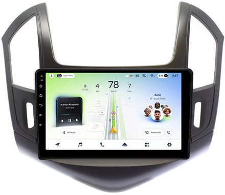 Магнитола для Chevrolet Cruze 1 2012-2015 (рамка черная) - Teyes CC4L монитор 9" IPS на Android 14, Snapdragon 662, CarPlay, 4G SIM-слот
