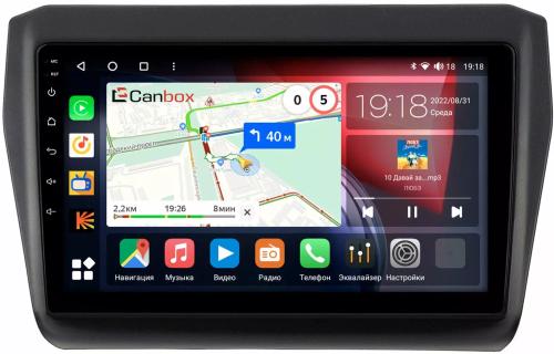 Магнитола для Suzuki Swift 2016-2022 - Canbox 9-4875 Qled, Android 10, Быстрая, SIM-слот