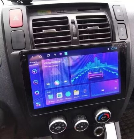 Магнитола для Hyundai Tucson 1 2004-2009 - FarCar GX3037M монитор 10.36" 2K QLED на Android 14, TS20, 6+128Гб, CarPlay, 4G SIM-слот