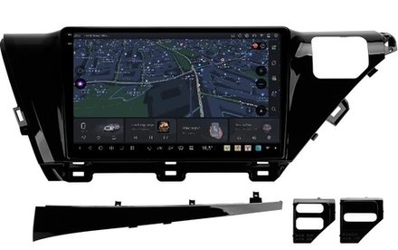 Магнитола для Toyota Camry 70 2017-2020 (без JBL) - Kuberg OL-1695 QLed+2K, Android 13, UIS7870 (DUDU7), CarPlay, SIM-слот