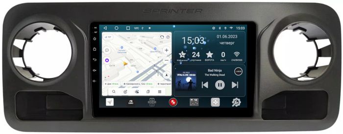Магнитола для Mercedes-Benz Sprinter 2018+ - Redpower 368 Android 10, Быстрая, CarPlay, SIM-слот