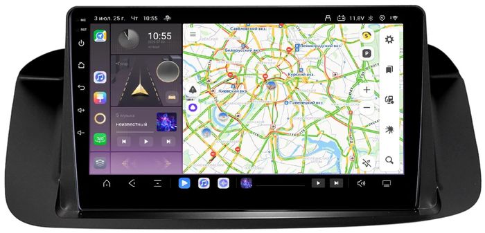 Магнитола для Honda Accord 2008-2012 - Kuberg SF-9228-3 (с усилителем, BSJ, рамка матовая) QLed, Android 13, TS20, CarPlay, SIM-слот
