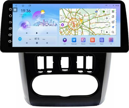 Магнитола для Nissan Almera 2013-2019 - FarCar монитор 12.3" 2K QLED на Android 14, TS10, CarPlay, 4G SIM-слот