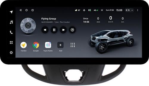 Магнитола для Ford Transit Custom, Tourneo Custom 2012-2019 - Teyes LUX ONE ROUND монитор 12.3" 2K QLED на Android 10, CarPlay, 4G SIM-слот