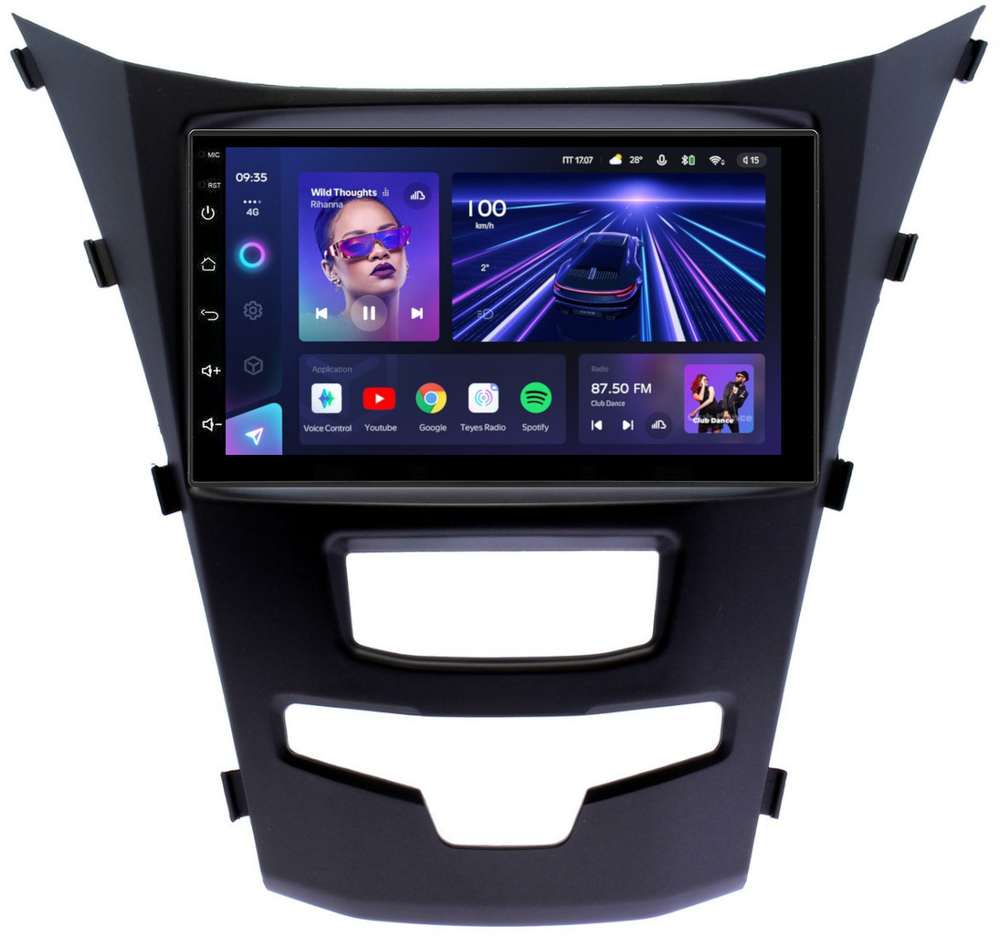 Магнитола для SsangYong Actyon II 2013-2021 - Teyes CC3L дисплей 7" IPS на Android 10, 8-ядер, 4+32 Гб, CarPlay, 4G SIM-слот