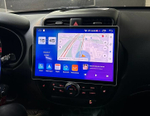Магнитола для KIA Soul 2 2014-2019 (кондиционер, рамка глянцевая) - Parafar PF526 на Android 13, QLED 2K монитор 11" или 13", 8Гб+128Гб, CarPlay, 4G SIM-слот