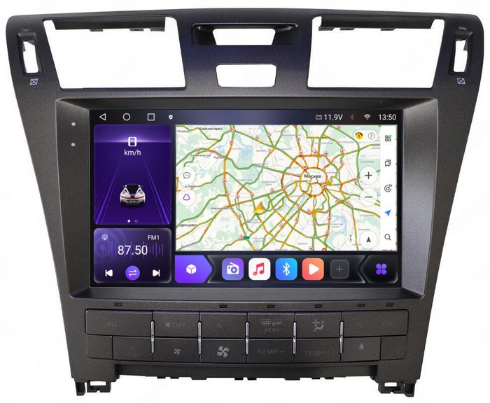 Магнитола для Lexus LS460 2006-2009 (до рестайлинга, рамка 10) - Kuberg SF-1303-1 QLed+2K, Android 12, Быстрая, CarPlay, 4G SIM-слот