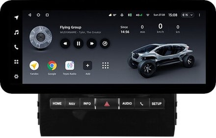 Магнитола для Toyota Land Cruiser 200 2015-2021 (с JBL и 360, рамка тип 1) - Teyes LUX ONE ROUND монитор 12.3" 2K QLED на Android 10, CarPlay, 4G SIM-слот
