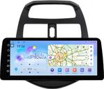 Магнитола для Chevrolet Spark M300 2009-2022, Ravon R2 (рамка матовая) - FarCar монитор 12.3" 2K QLED на Android 14, Быстрая, CarPlay, 4G SIM-слот