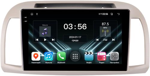 Магнитола для Nissan March K12 / Micra K12 / 2002-2010 - FarCar S280 монитор 9.5" IPS на Android 13, CarPlay