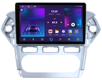 Магнитола для Ford Mondeo 4 2010-2014 (рамка серебро) - Parafar PF145T2RN2K на Android 13, QLED+2K, ТОП процессор, 4Гб+32Гб, CarPlay, 4G SIM-слот