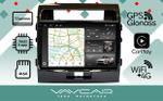 Магнитола для Toyota Land Cruiser 200 2007-2015 (экран климата внизу) - Vaycar VA77-0381-2K на Android 13, Быстрая, 2K QLED, CarPlay,4G SIM-слот