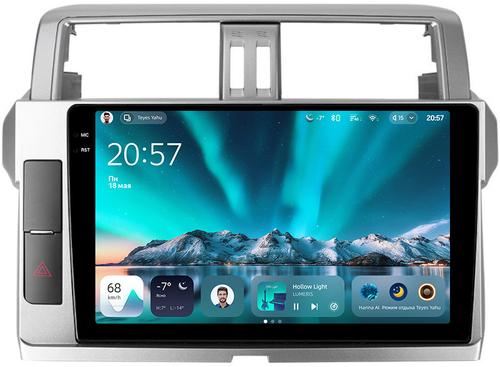 Магнитола для Toyota Land Cruiser Prado 150 2014-2017 - Teyes CC4 монитор 10.36" 2K QLED на Android 14, Snapdragon 680, DSP, CarPlay, 4G SIM-слот