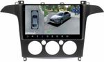 Магнитола для Ford S-Max, Galaxy 2 2006-2015 (кондиционер) - FarCar BX3028M-360 монитор 9.5" 2K QLED на Android 13, Быстрая, CarPlay, 4G SIM-слот, 4 камеры в комплекте