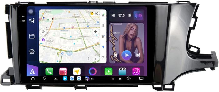 Магнитола для Honda Shuttle 2 2015-2023 - FarCar GX9-9517 монитор 9.5" 2K QLED на Android 14, TS20, 6+128Гб, CarPlay, 4G SIM-слот