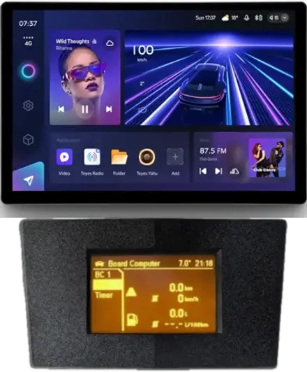 Магнитола для Opel Astra H (перенос БК вниз, черная) - Teyes CC3-2K монитор 13", QLED+2K, Android 10, 4G SIM-слот, CarPlay
