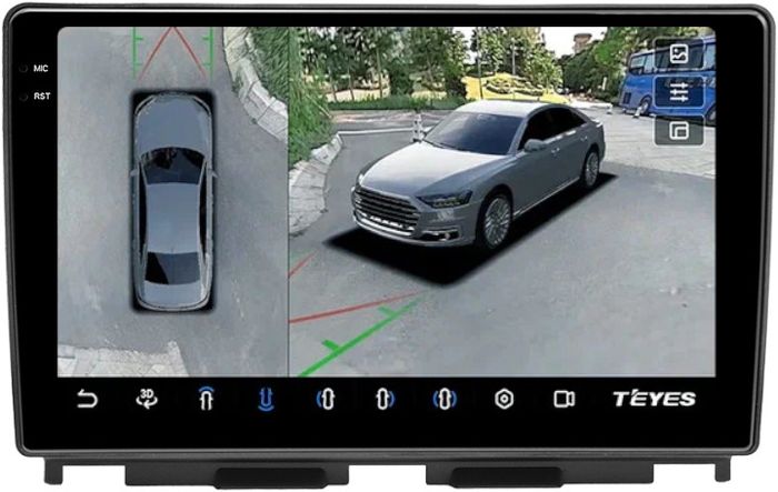 Магнитола для Lada Iskra 2025+ (штатная КЗВ) - Teyes CC3-2K-360 монитор 13" 2K QLED на Android 10, Быстрая, CarPlay, 4G SIM-слот, 4 камеры в комплекте