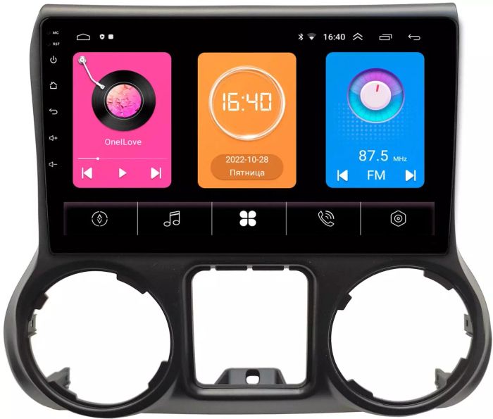 Магнитола для Jeep Wrangler 2010-2014 -  GT10-009 на Android 10, 2Гб-16Гб