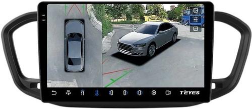 Магнитола для Lada Vesta NG 2023+ (без штатного экрана, рамка 10) - Teyes CC3-2K-360 на Android 10, 2K QLED, 6Гб+128Гб, CarPlay, 4G SIM-слот, 4 камеры в комплекте