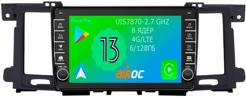 Магнитола для Nissan Patrol Y62, Infiniti QX56/QX80 2010-2017 - Airoc AB-1204 (кнопки и крутилки), Android 13, TS20, 6/128Гб, SIM-слот, CarPlay