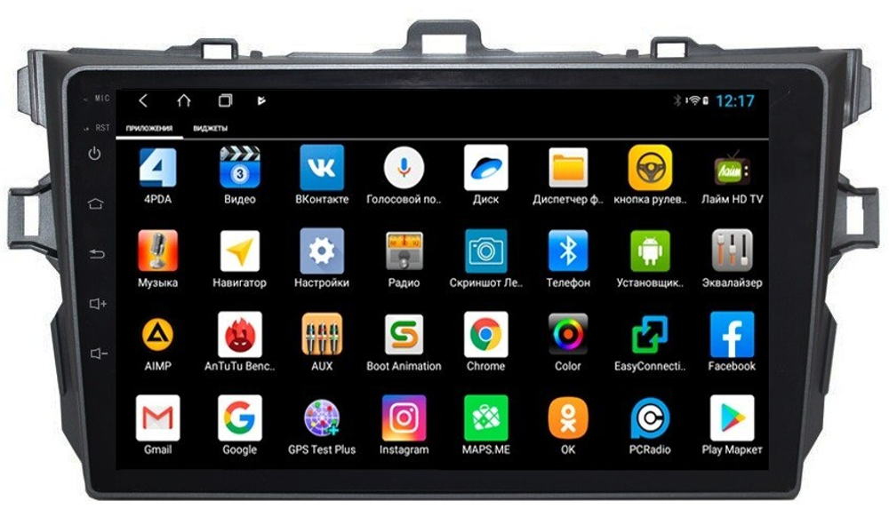 Магнитола для Toyota Corolla 2007-2013 - Parafar PF692XHD на Android 13, 8-ядер, 4Гб+64Гб, CarPlay, 4G SIM-слот