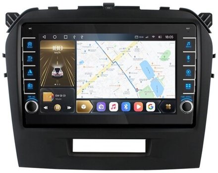Магнитола для Suzuki Vitara 2015+ - Kuberg OL-9621 (кнопки и крутилки), Android 12, TS10, CarPlay, 4G SIM-слот