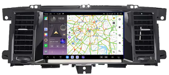Магнитола для Nissan Patrol Y62, Infiniti QX56/QX80 2010-2019 (поддержка Bose, 360 и мониторов) - Kuberg EW-9222 QLed, Android 13, TS20, CarPlay, SIM-слот