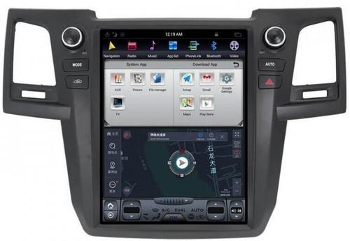 Магнитола для Toyota HiLux 2011-2015 - Kuberg ZF-1257-GE вертикальный экран в стиле "Тесла" на Android 13, Быстрая, CarPlay, 4G SIM-слот