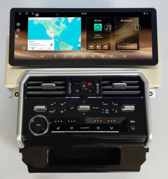 Магнитола для Infiniti QX80 2021-2023, Nissan Patrol Y63 - Kuberg монитор 17", Android 13, Быстрая, CarPlay, 4G SIM-слот