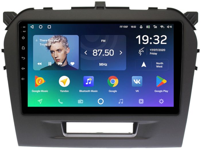 Магнитола для Suzuki Vitara 2014-2022 (штатная КЗВ) - Teyes CC2 PLUS монитор 9" QLED, Android 10, Быстрая, SIM-слот